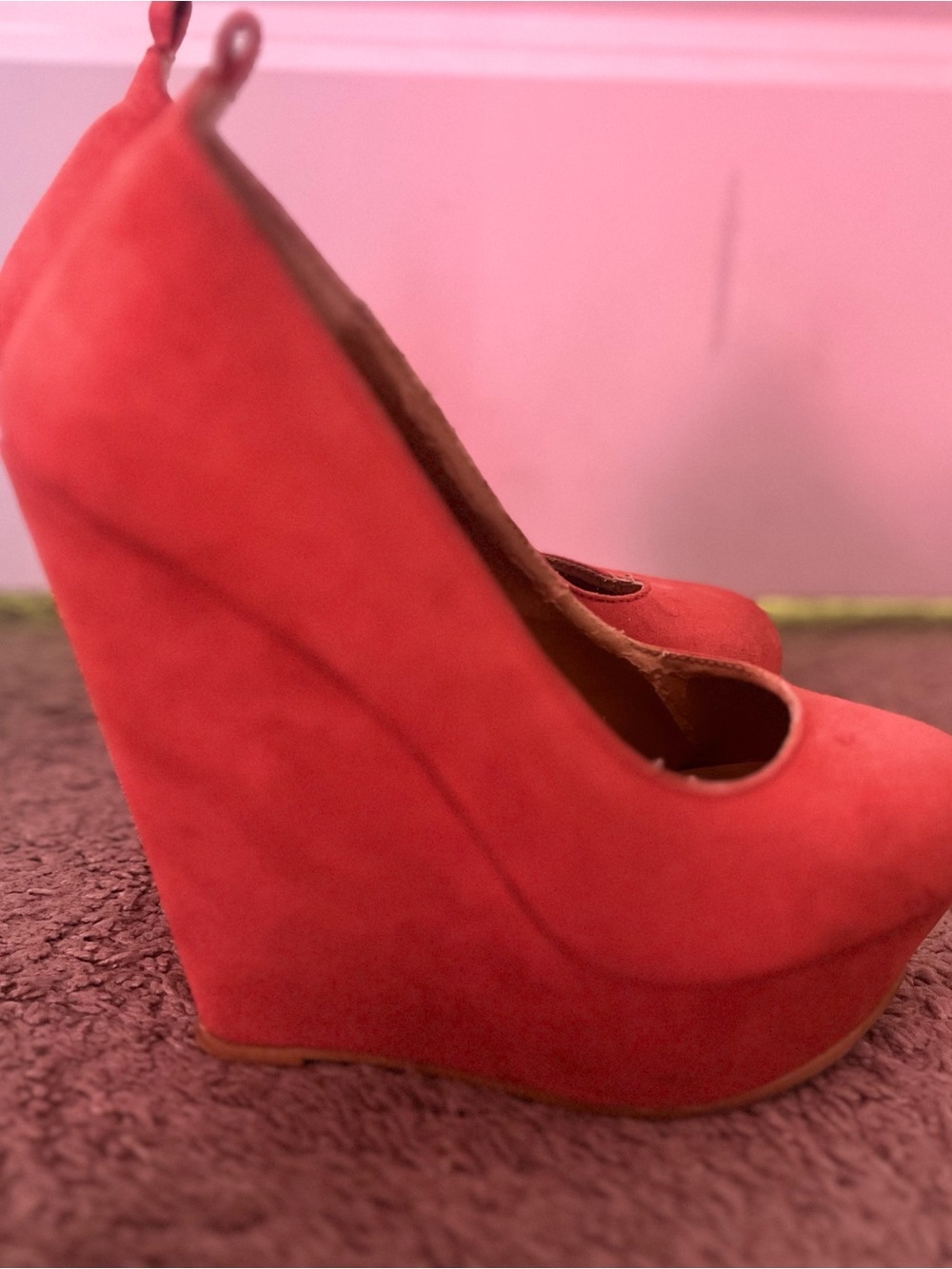 Forever 21 wedges in coral! 🪸